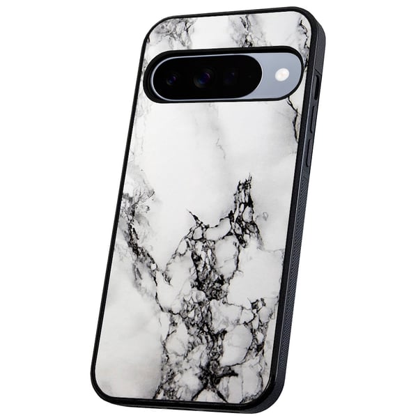 Google Pixel 10/10 Pro - Cover/Mobilcover Marmor