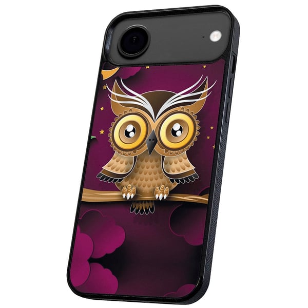 iPhone 17 Air - Cover/Mobilcover Lysbrun Ugle