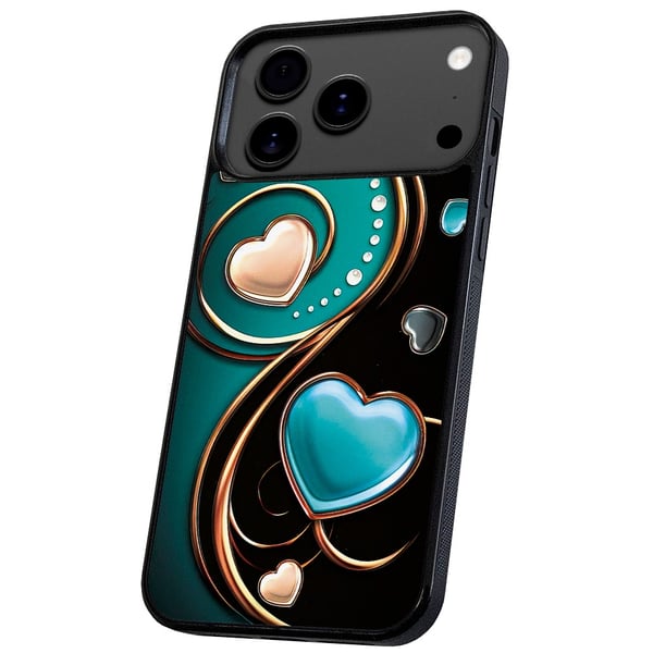 iPhone 17 Pro Max - Kuoret/Suojakuori Sydämet