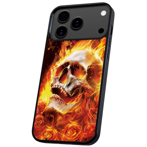 iPhone 17 Pro Max - Cover/Mobilcover Burning Skull