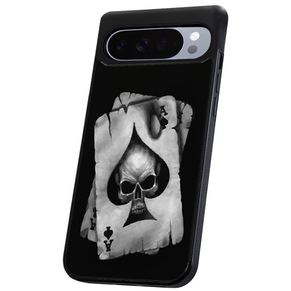 Google Pixel 10 Pro XL - Cover/Mobilcover Dødningehoved Kortspil