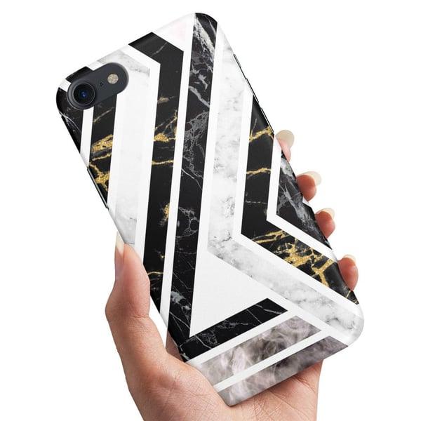 Cover / Mobilcover til iPhone 5 / 5S / SE - Skræv Mønster