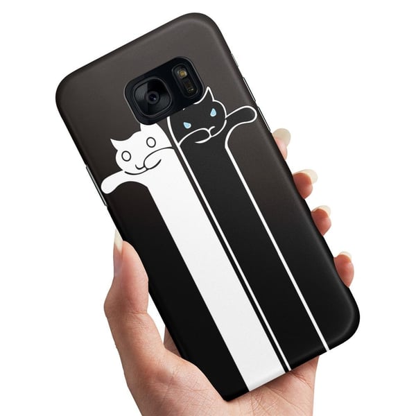 Deksel / Mobildeksel til Samsung Galaxy S7 - Avlange Katter