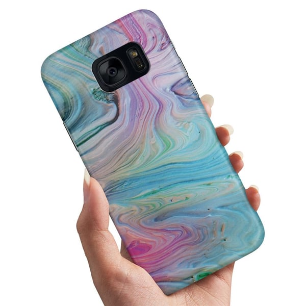 Cover / Mobilcover til Samsung Galaxy S7 Edge - Maling Mønster