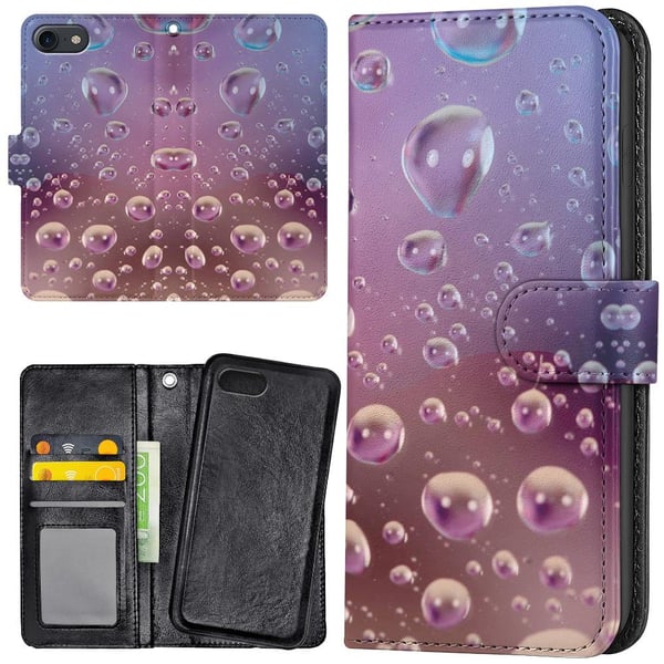 iPhone 7/8/SE - Lommebok Deksel Bobler
