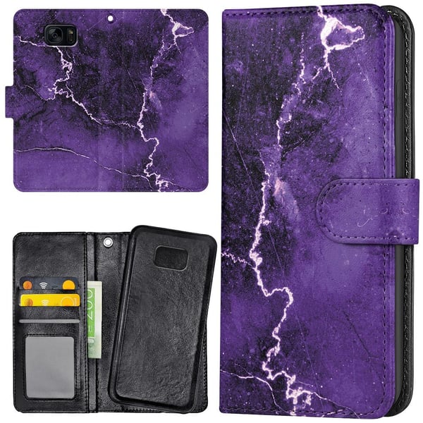 Samsung Galaxy S7 - Lommebok Deksel Marmor