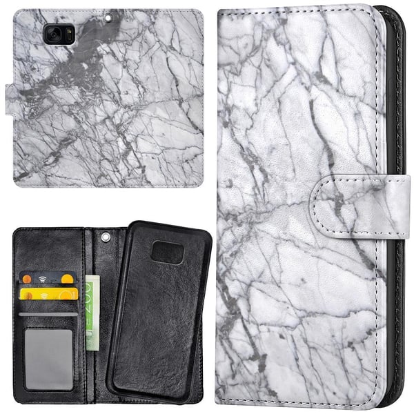 Samsung Galaxy S7 - Lommebok Deksel Marmor