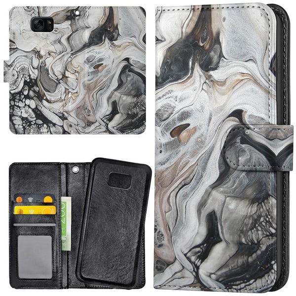 Samsung Galaxy S7 - Lommebok Deksel Marmor