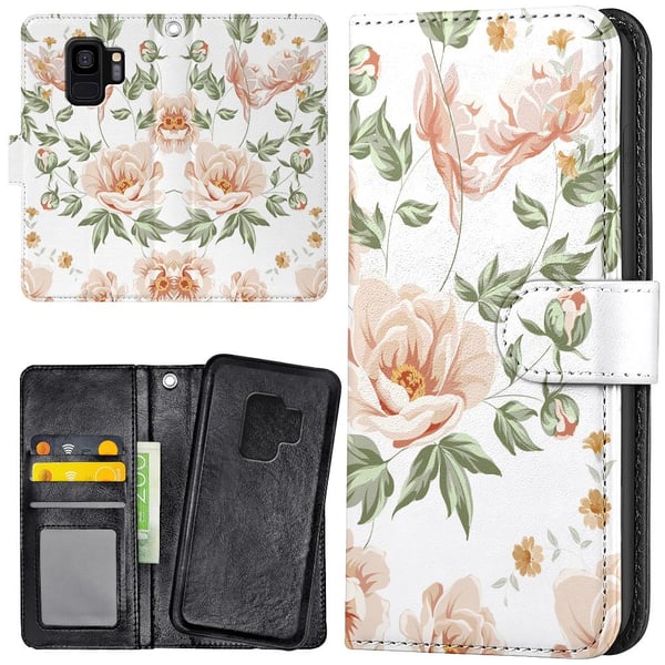 Samsung Galaxy S9 - Lommebok Deksel Blomstermønster