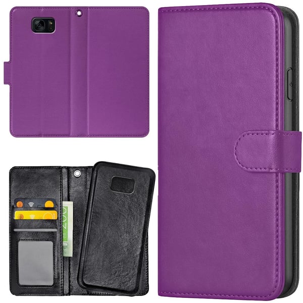 Samsung Galaxy S7 - Lompakkokotelo/Kuoret Violetti