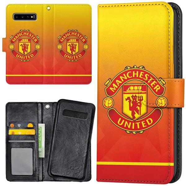Samsung Galaxy S10 Plus - Lommebok Deksel Manchester United