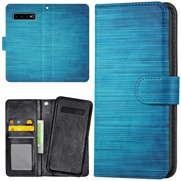 Samsung Galaxy S10 Plus - Lompakkokotelo/Kuoret Raapittu Tekstuuri