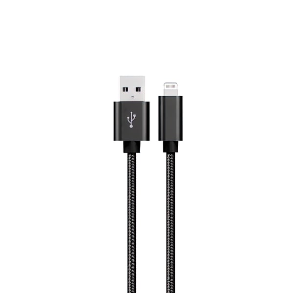 3-Pack 3m Lader for iPhone / Apple - Hurtiglading - Flettet