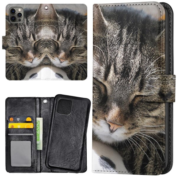 iPhone 11 Pro - Mobilcover/Etui Cover Sovende Kat