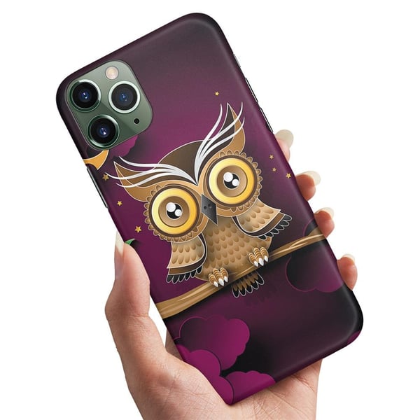 Cover / Mobilcover til iPhone 11 - Lysbrun Ugle