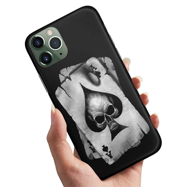 Deksel / Mobildeksel til iPhone 11 Pro Max - Dødningehode Kortstokk