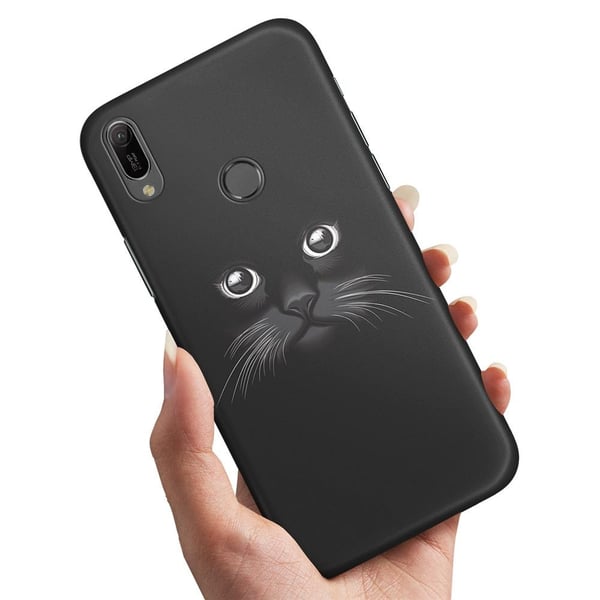 Deksel / Mobildeksel til Samsung Galaxy A40 - Svart Katt