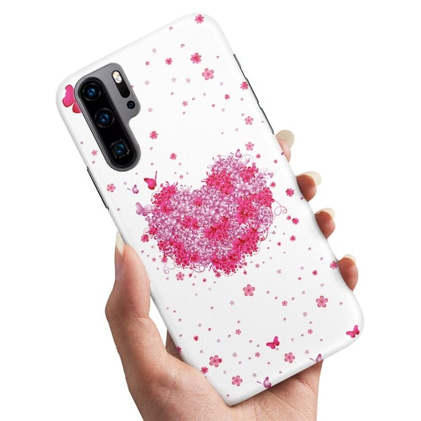Cover / Mobilcover til Huawei P30 Pro - Blomsterhjerte