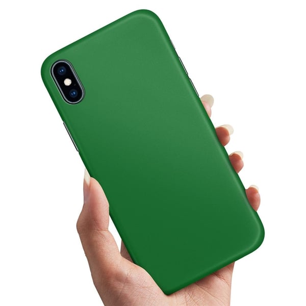 Cover / Mobilcover til iPhone XS Max - Grøn