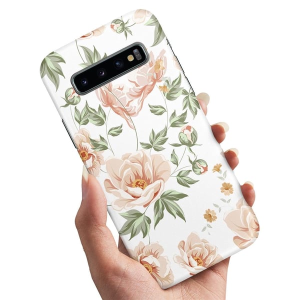 Deksel / Mobildeksel til Samsung Galaxy S10 - Blomstermønster