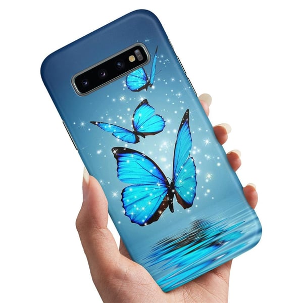 Deksel / Mobildeksel til Samsung Galaxy S10e - Glitrende Sommerfugler
