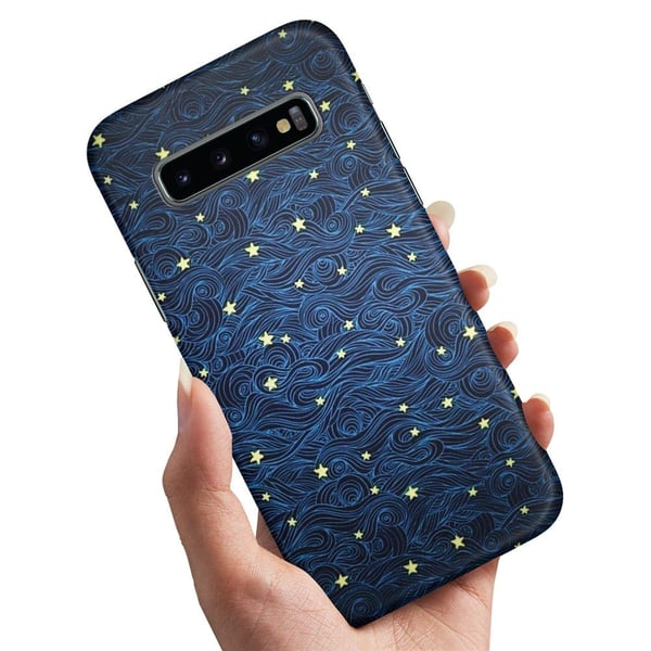 Deksel / Mobildeksel til Samsung Galaxy S10e - Stjernemønster Deksel / Mobildeksel til Samsung Galaxy S10e - Stjernemønster