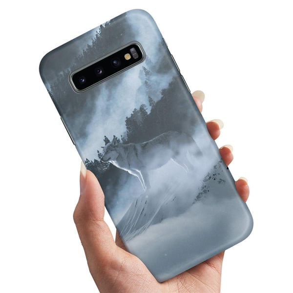 Cover / Mobilcover til Samsung Galaxy S10e - Arctic Wolf