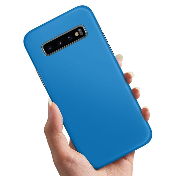 Cover / Mobilcover til Samsung Galaxy S10 - Blå