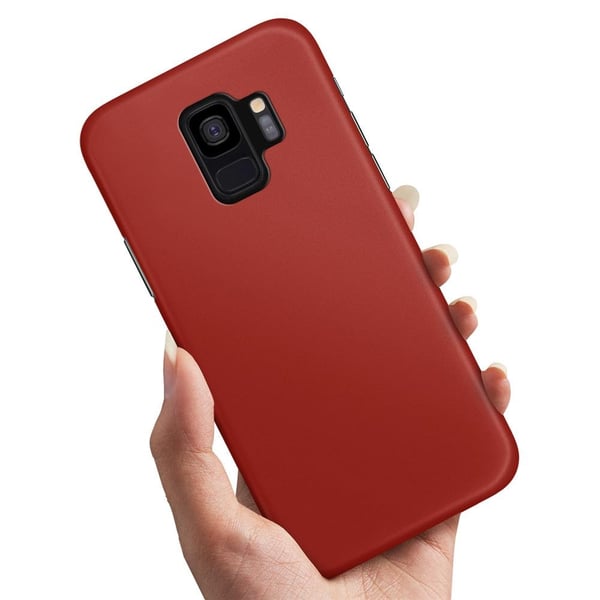 Kuoret / Suojakuoret Samsung Galaxy S9 - Tummanpunainen