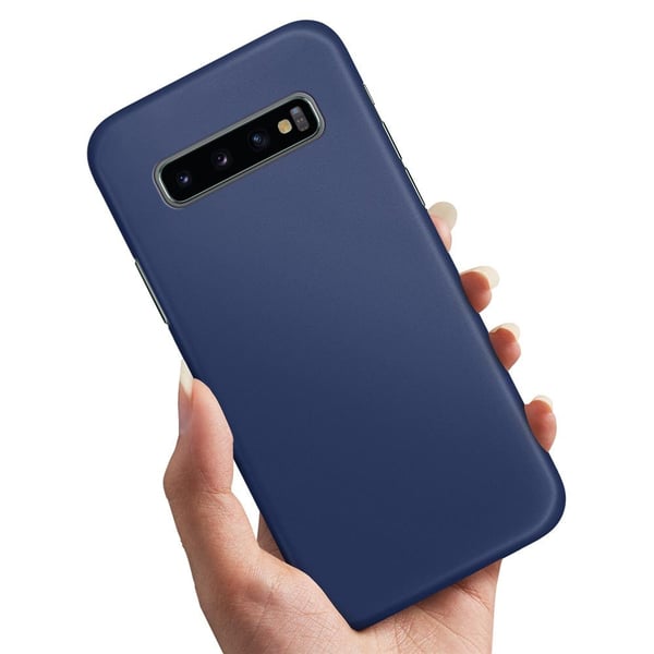 Cover / Mobilcover til Samsung Galaxy S10 Plus - Mørkblå