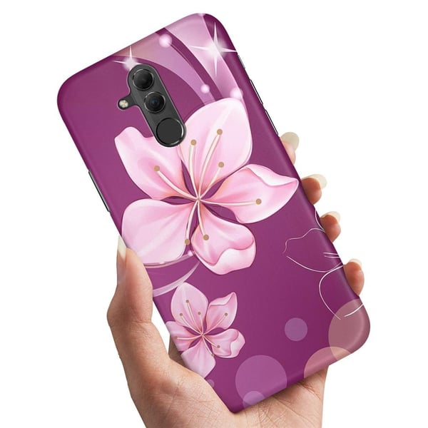 Cover / Mobilcover til Huawei Mate 20 Lite - Hvid Blomst