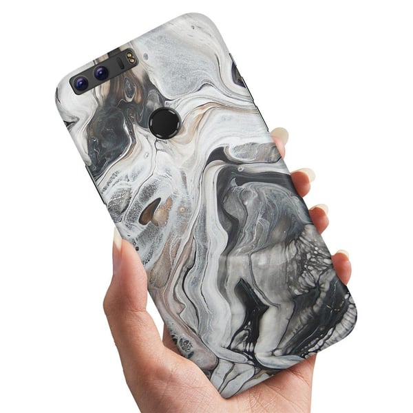 Cover / Mobilcover til Huawei Honor 8 - Marmor
