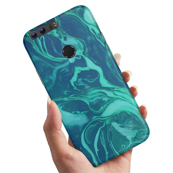 Cover / Mobilcover til Huawei Honor 8 - Marmor