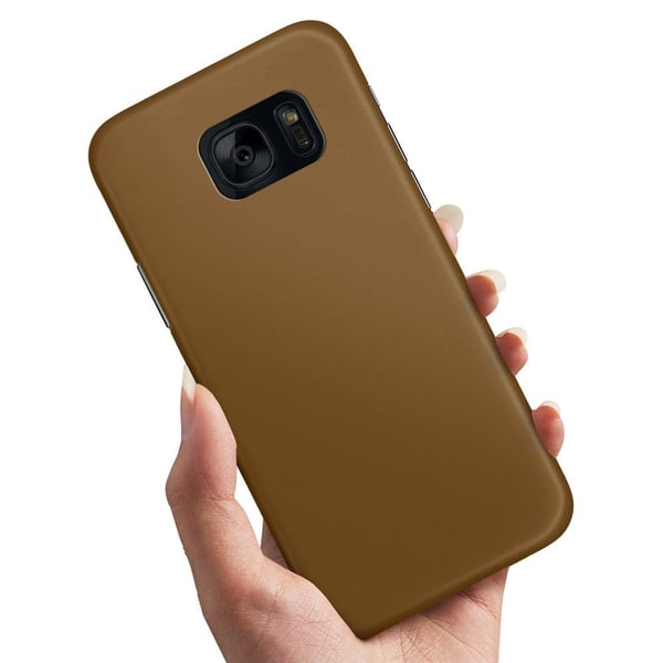 Deksel / Mobildeksel til Samsung Galaxy S7 - Brun