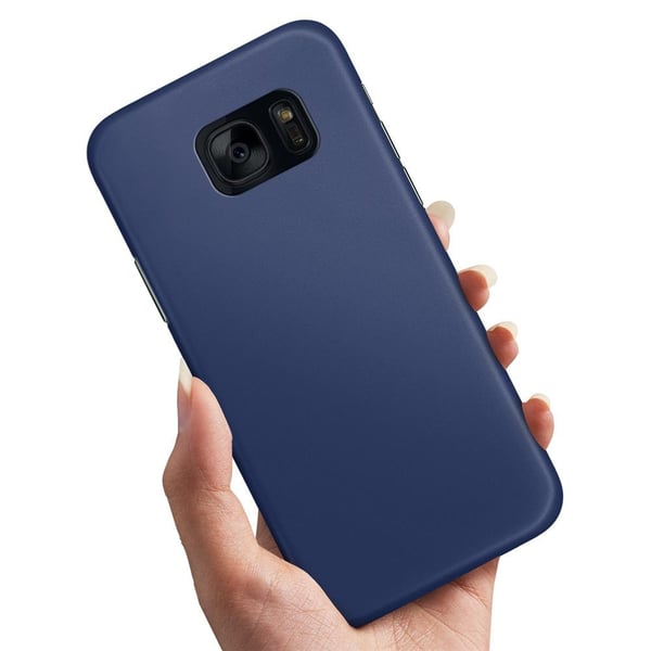 Deksel / Mobildeksel til Samsung Galaxy S7 Edge - Mørkblå