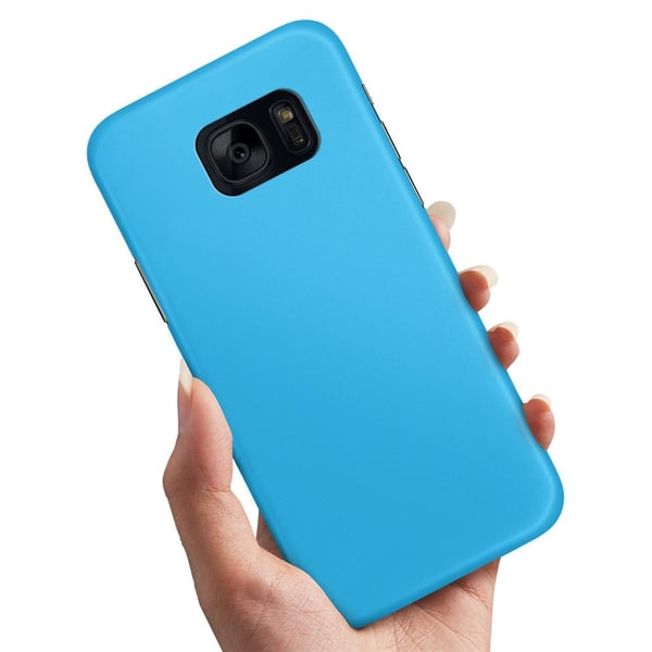 Cover / Mobilcover til Samsung Galaxy S7 Edge - Lysblå