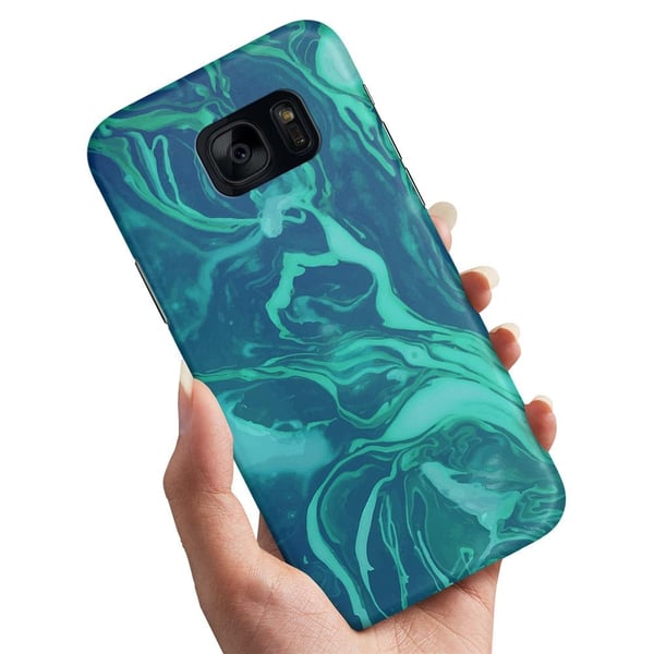 Cover / Mobilcover til Samsung Galaxy S7 Edge - Marmor