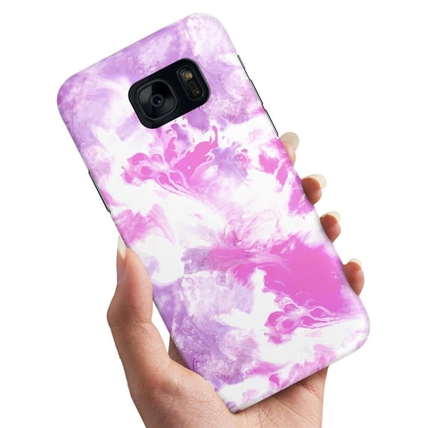 Cover / Mobilcover til Samsung Galaxy S7 Edge - Marmor
