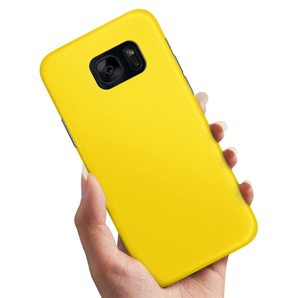 Deksel / Mobildeksel til Samsung Galaxy S7 Edge - Gul