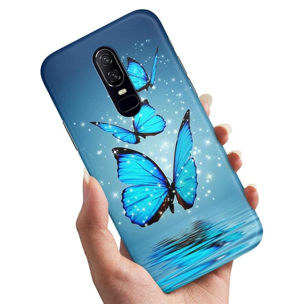 Cover / Mobilcover til OnePlus 7 Pro - Glitrende Sommerfugle