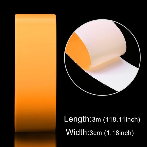 Selvlysende tape gul / Glow in the Dark - 3 cm x 3 meter