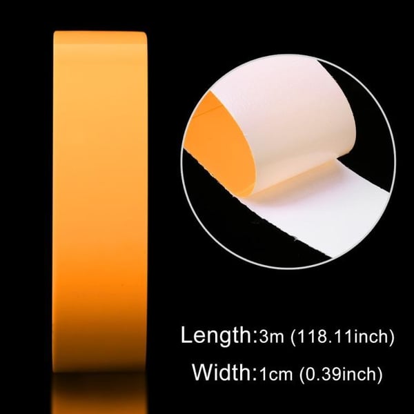 Selvlysende Tape Gul / Glow in the Dark - 1 cm x 10 meter