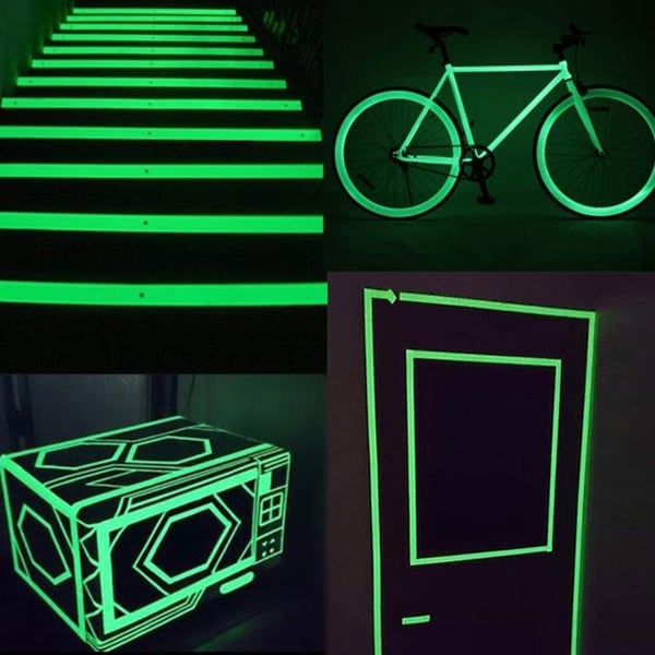 Selvlysende Tape Grønn / Glow in the Dark - 3 cm x 10 meter