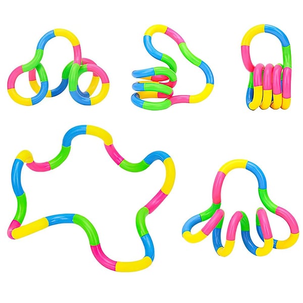 2-Pak Tangle Twist Fidget Leketøy / Sensorisk Leketøy