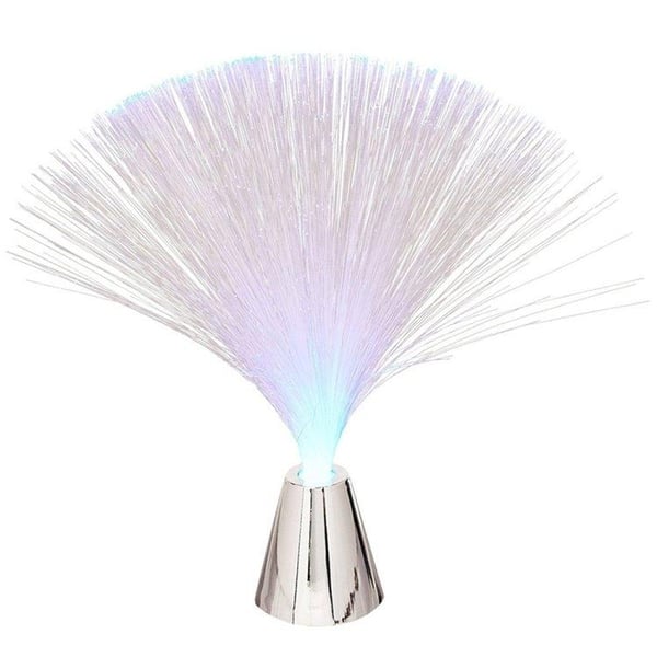 Fiberoptisk Lampe / Fiberlampe - Farveskiftende - 21 cm