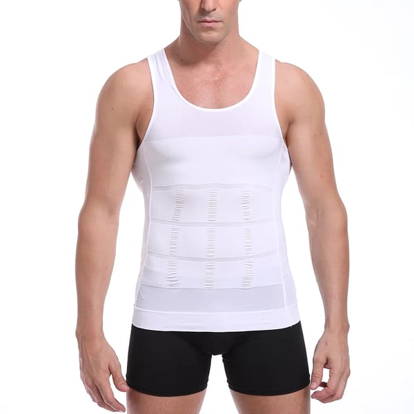 Formende Tanktop til Mænd - Korrektiv - M (Vit)