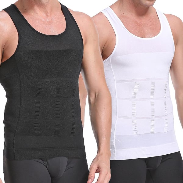 Formende Tanktopp for Menn - Korrektiv - XXL (Vit)