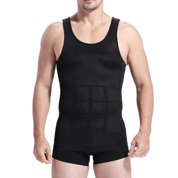 Formende Tanktop til Mænd - Korrektiv - M (Svart)