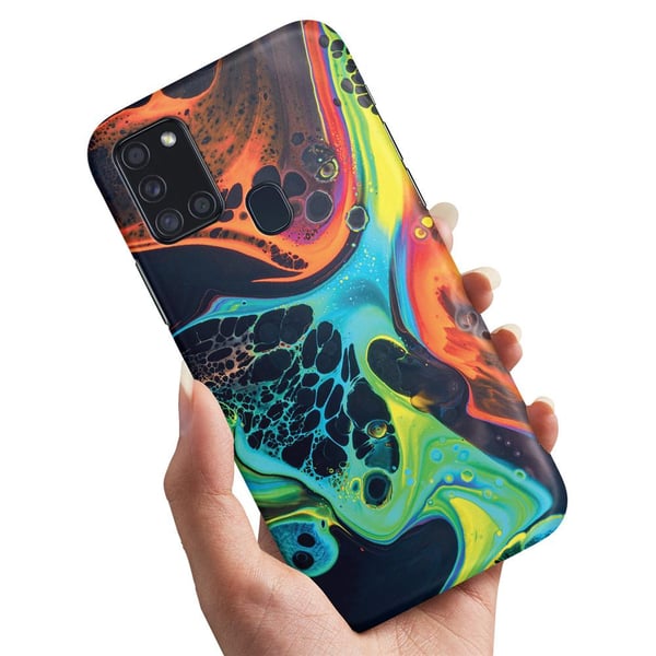 Deksel / Mobildeksel til Samsung Galaxy A21s - Marmor