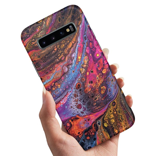 Deksel / Mobildeksel til Samsung Galaxy S10 Plus - Psykedelisk